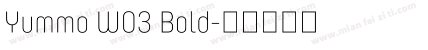 Yummo W03 Bold字体转换